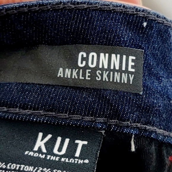 Kut From the Kloth Connie Ankle Skinny With Red Trim Women's Jeans Size 6 - Picture 9 of 9